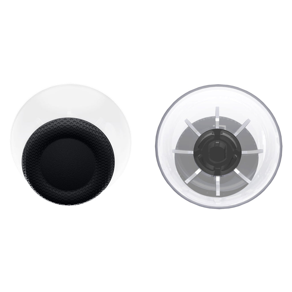 eXtremeRate Replacement Dual-Color Thumbsticks Analog Stick Joystick Compatible with PS5 & PS4 All Model Controller - Black & Clear eXtremeRate