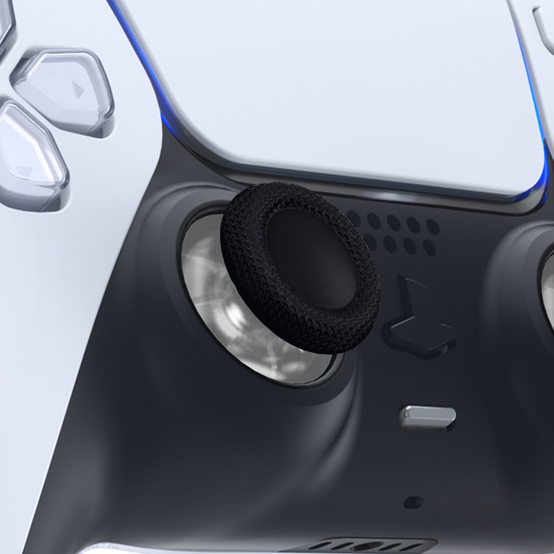 eXtremeRate Replacement Dual-Color Thumbsticks Analog Stick Joystick Compatible with PS5 & PS4 All Model Controller - Black & Clear eXtremeRate