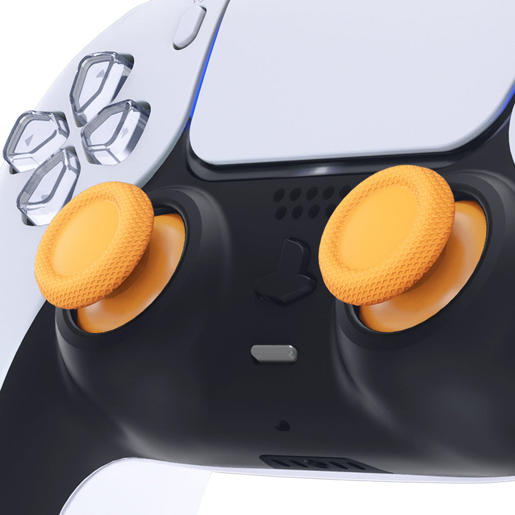 eXtremeRate Replacement Thumbsticks Analog Stick Joystick Compatible with PS5 & PS4 All Model Controller - Caution Yellow eXtremeRate