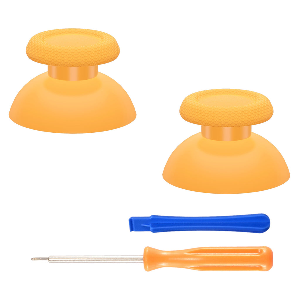 eXtremeRate Replacement Thumbsticks Analog Stick Joystick Compatible with PS5 & PS4 All Model Controller - Caution Yellow eXtremeRate