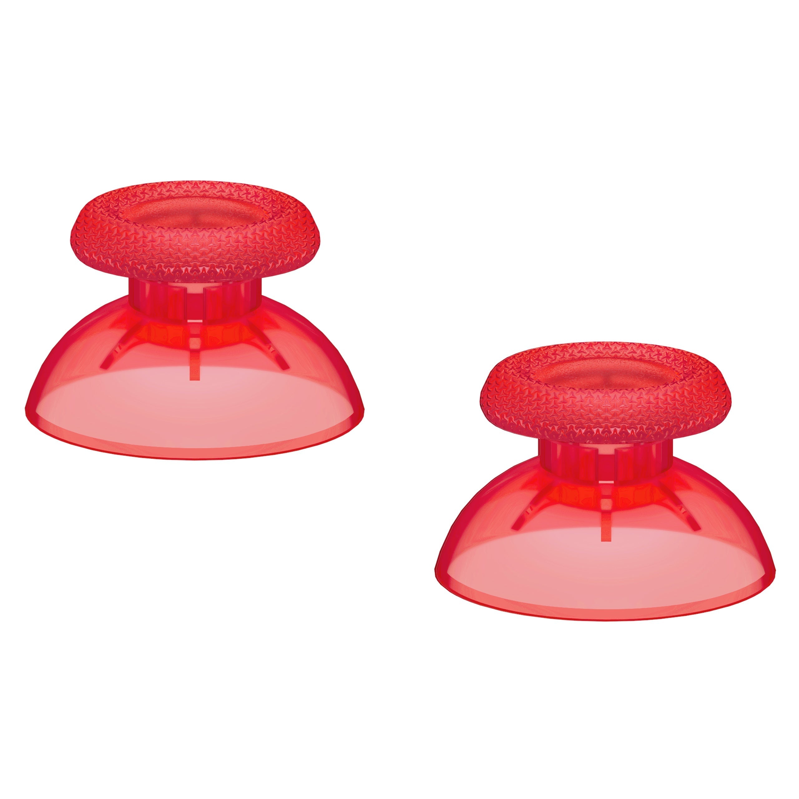 eXtremeRate Replacement Thumbsticks Analog Stick Joystick Compatible with PS5 & PS4 All Model Controller - Clear Red eXtremeRate