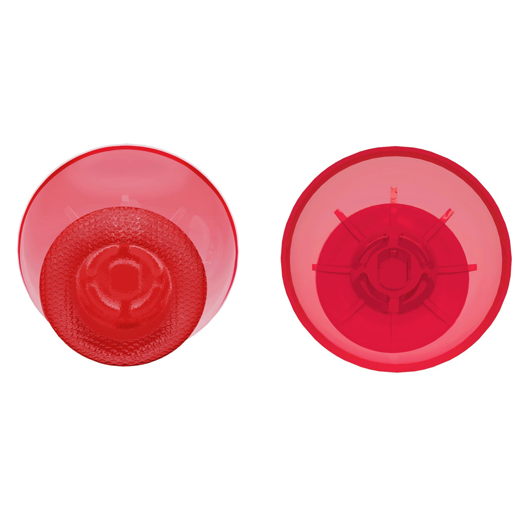 eXtremeRate Replacement Thumbsticks Analog Stick Joystick Compatible with PS5 & PS4 All Model Controller - Clear Red eXtremeRate