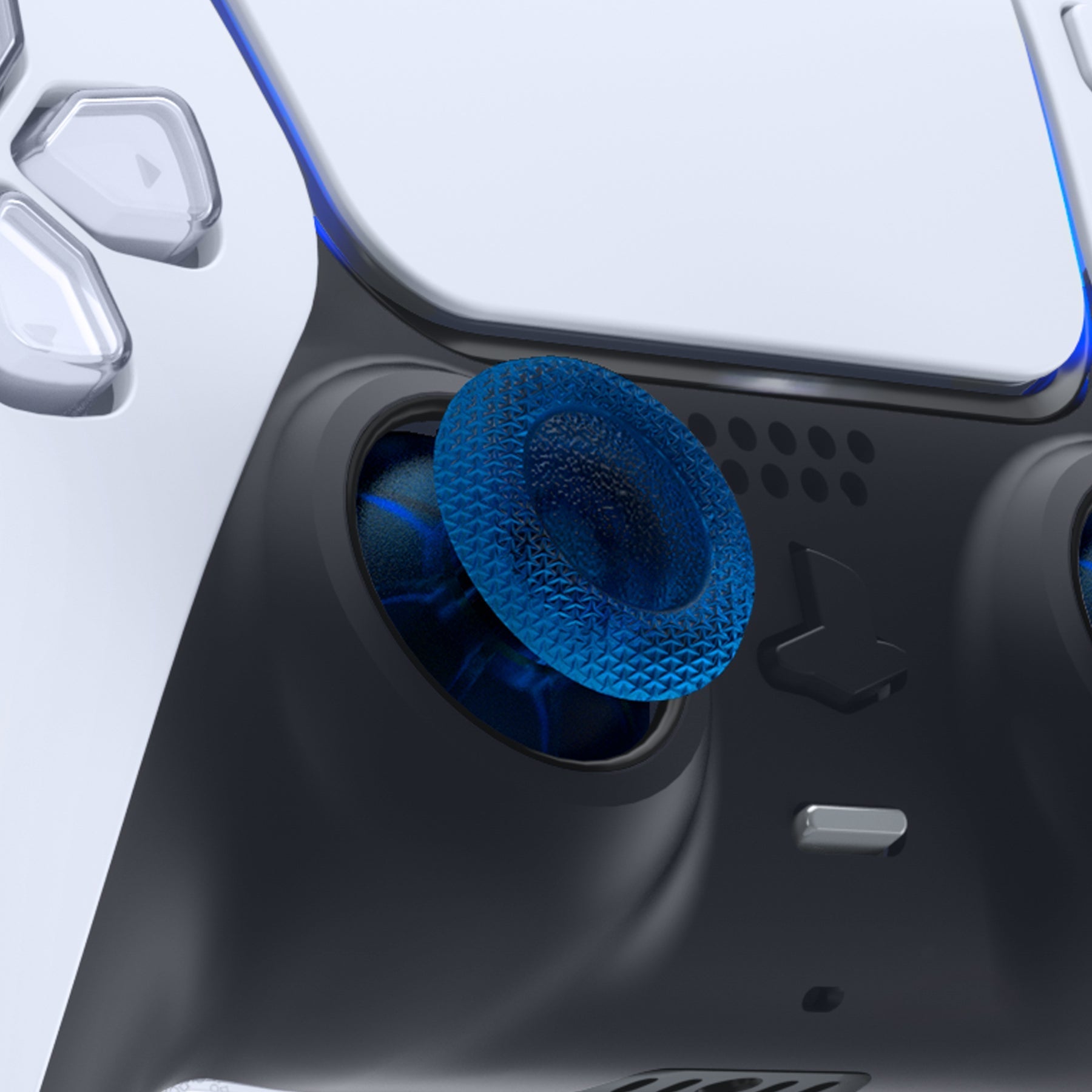 eXtremeRate Replacement Thumbsticks Analog Stick Joystick Compatible with PS5 & PS4 All Model Controller - Clear Blue eXtremeRate