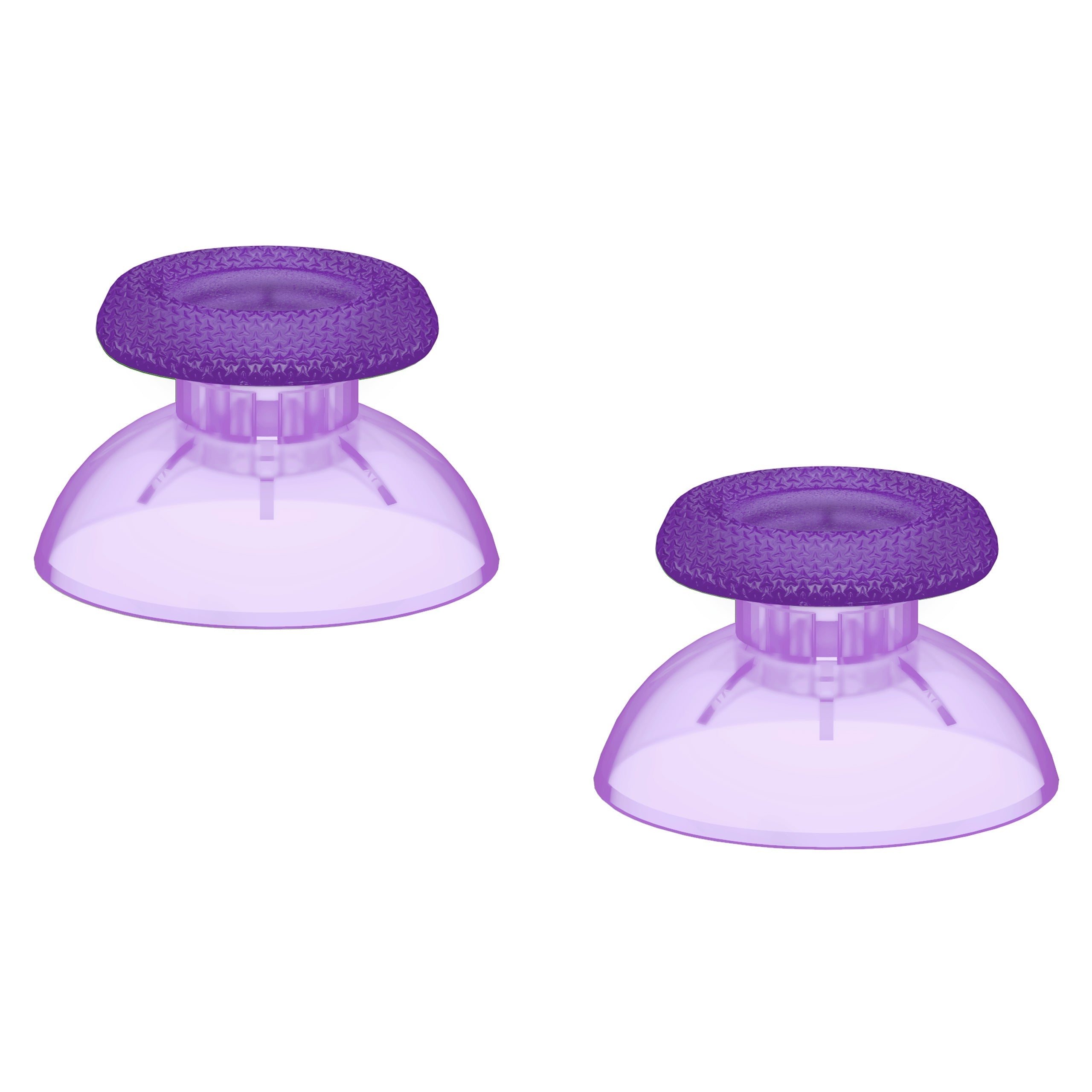 eXtremeRate Replacement Thumbsticks Analog Stick Joystick Compatible with PS5 & PS4 All Model Controller - Clear Atomic Purple eXtremeRate