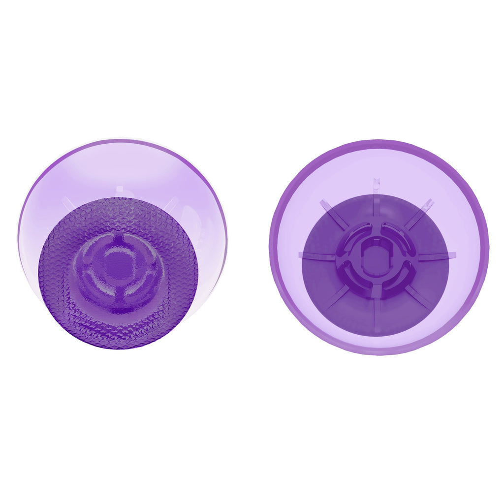 eXtremeRate Replacement Thumbsticks Analog Stick Joystick Compatible with PS5 & PS4 All Model Controller - Clear Atomic Purple eXtremeRate