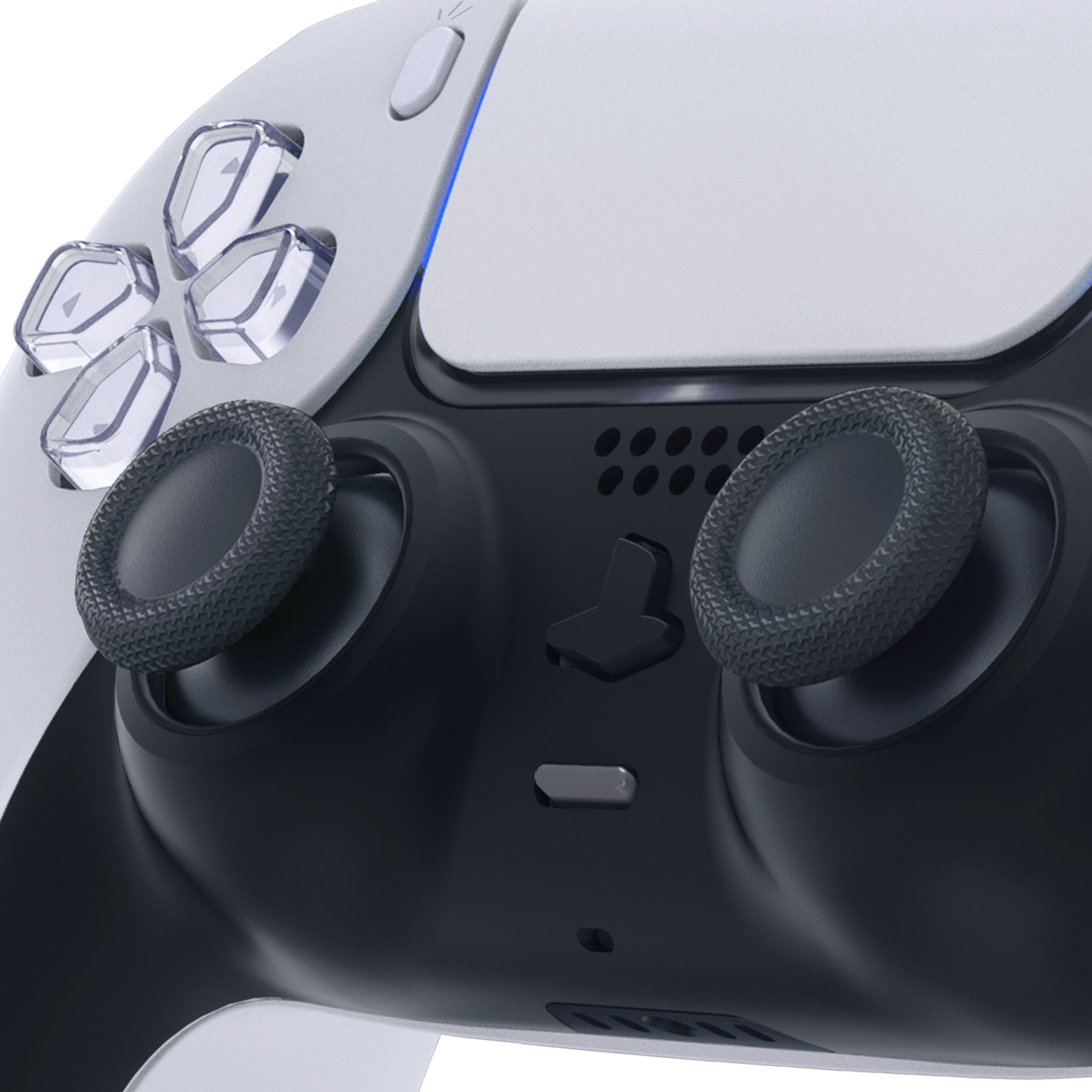 eXtremeRate Replacement Thumbsticks Analog Stick Joystick Compatible with PS5 & PS4 All Model Controller - Solid Black eXtremeRate