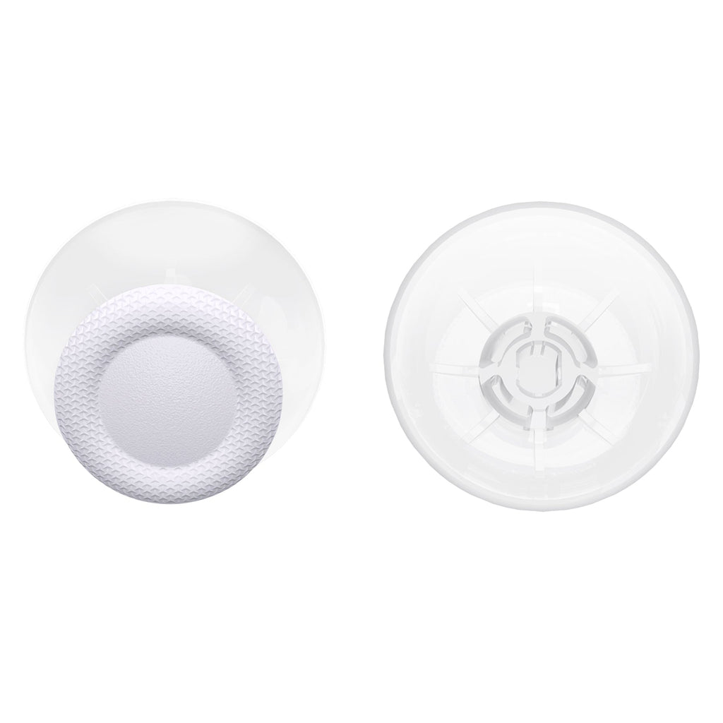 eXtremeRate Replacement Dual-Color Thumbsticks Analog Stick Joystick Compatible with PS5 & PS4 All Model Controller - White & Clear eXtremeRate