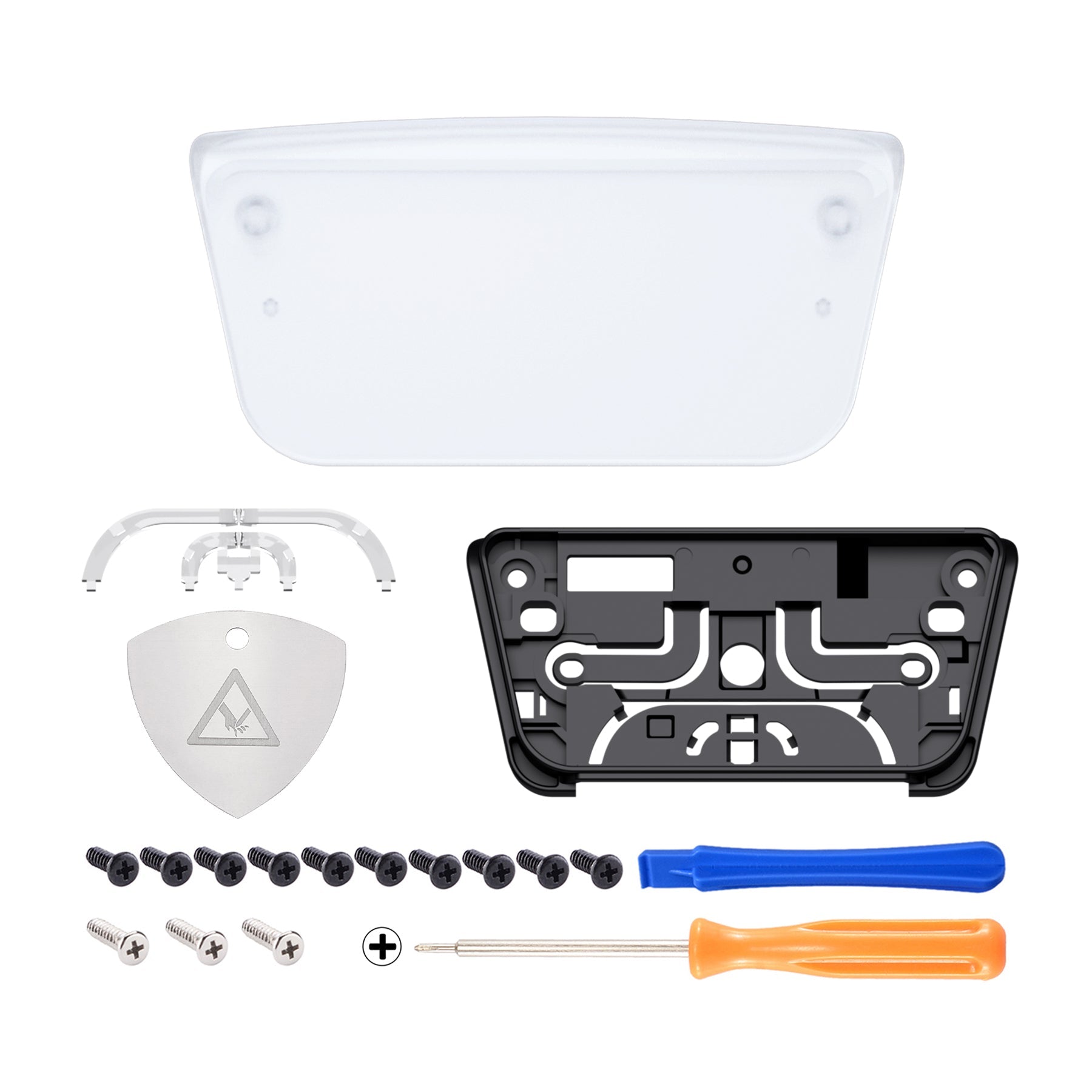 eXtremeRate Replacement Custom Touchpad Cover Compatible with PS5 Controller BDM-010/020/030/040/050/060 - Clear eXtremeRate