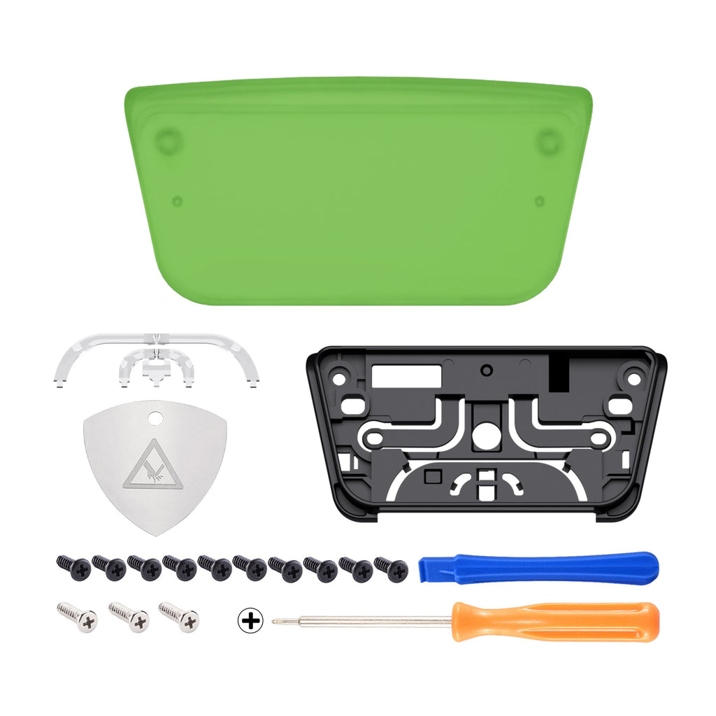 eXtremeRate Replacement Custom Touchpad Cover Compatible with PS5 Controller BDM-010/020/030/040/050/060 - Clear Green eXtremeRate
