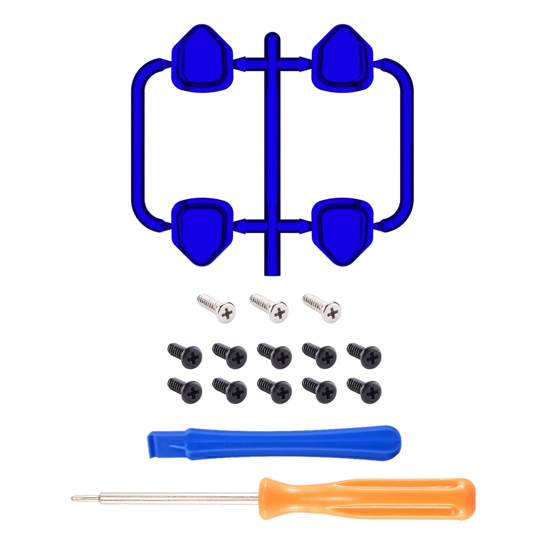 eXtremeRate Ergonomic Split Dpad Buttons (SDP Buttons) for PS5 & PS5 Edge & PS4 All Model Controller - Chrome Blue eXtremeRate