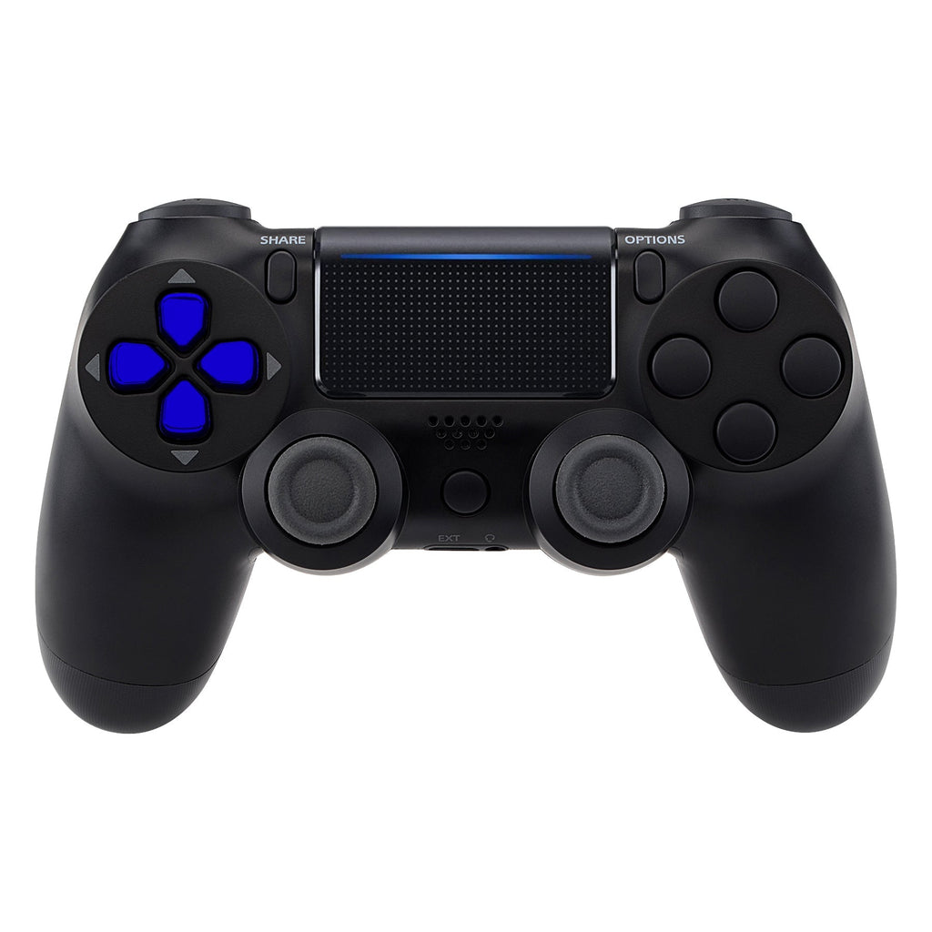 eXtremeRate Ergonomic Split Dpad Buttons (SDP Buttons) for PS5 & PS5 Edge & PS4 All Model Controller - Chrome Blue eXtremeRate