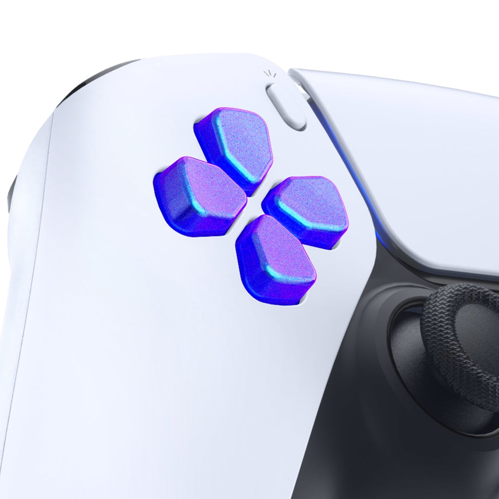 eXtremeRate Ergonomic Split Dpad Buttons (SDP Buttons) for PS5 & PS5 Edge & PS4 All Model Controller - Chameleon Purple Blue eXtremeRate