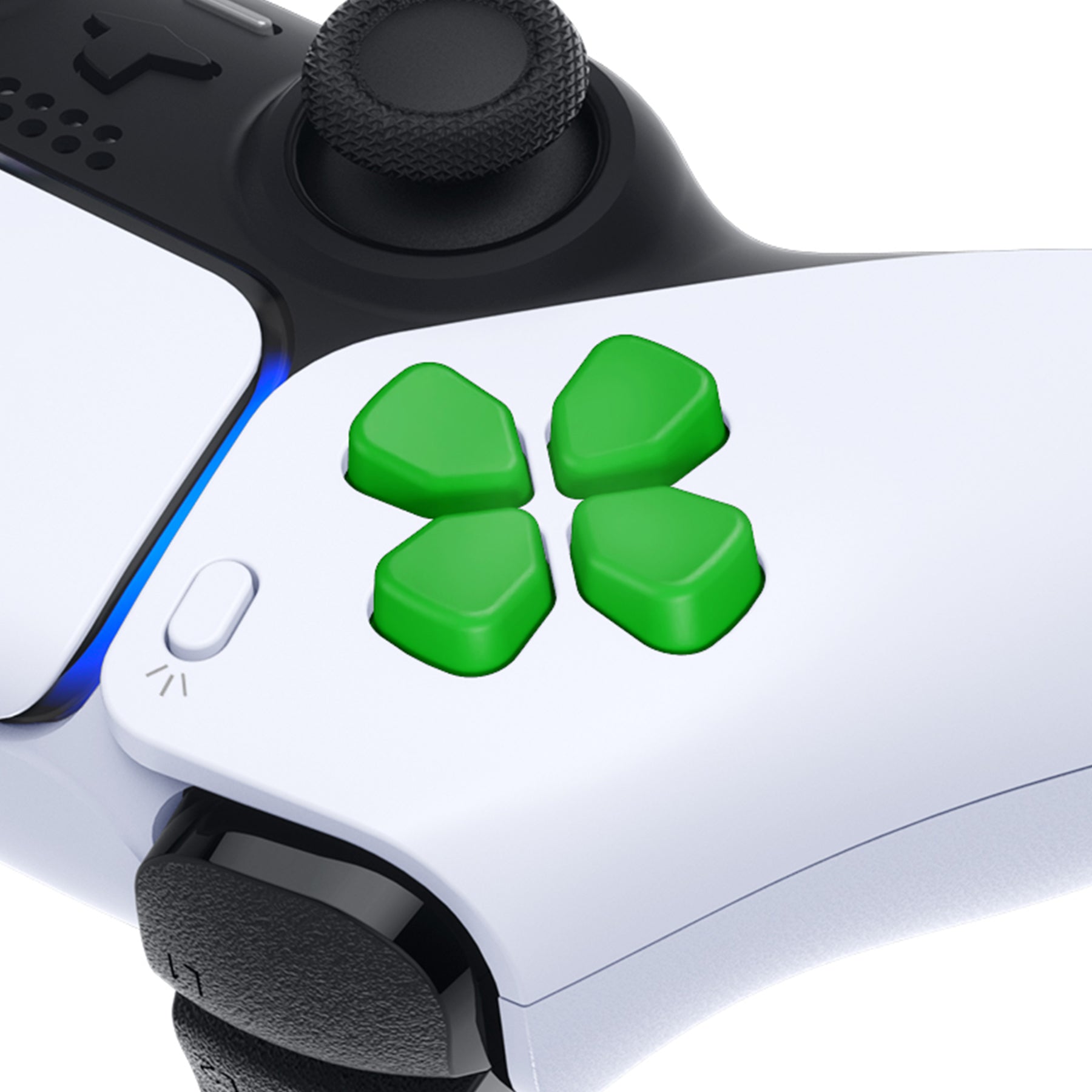 eXtremeRate Ergonomic Split Dpad Buttons (SDP Buttons) for PS5 & PS5 Edge & PS4 All Model Controller - Green eXtremeRate