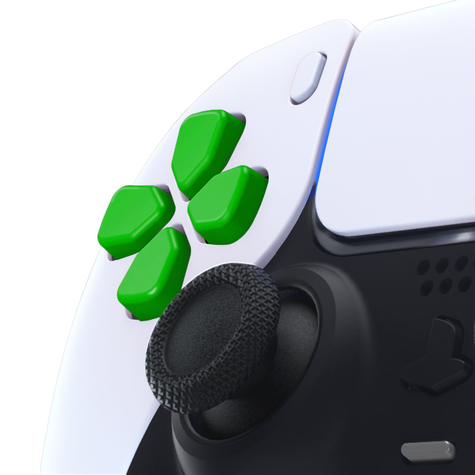 eXtremeRate Ergonomic Split Dpad Buttons (SDP Buttons) for PS5 & PS5 Edge & PS4 All Model Controller - Green eXtremeRate
