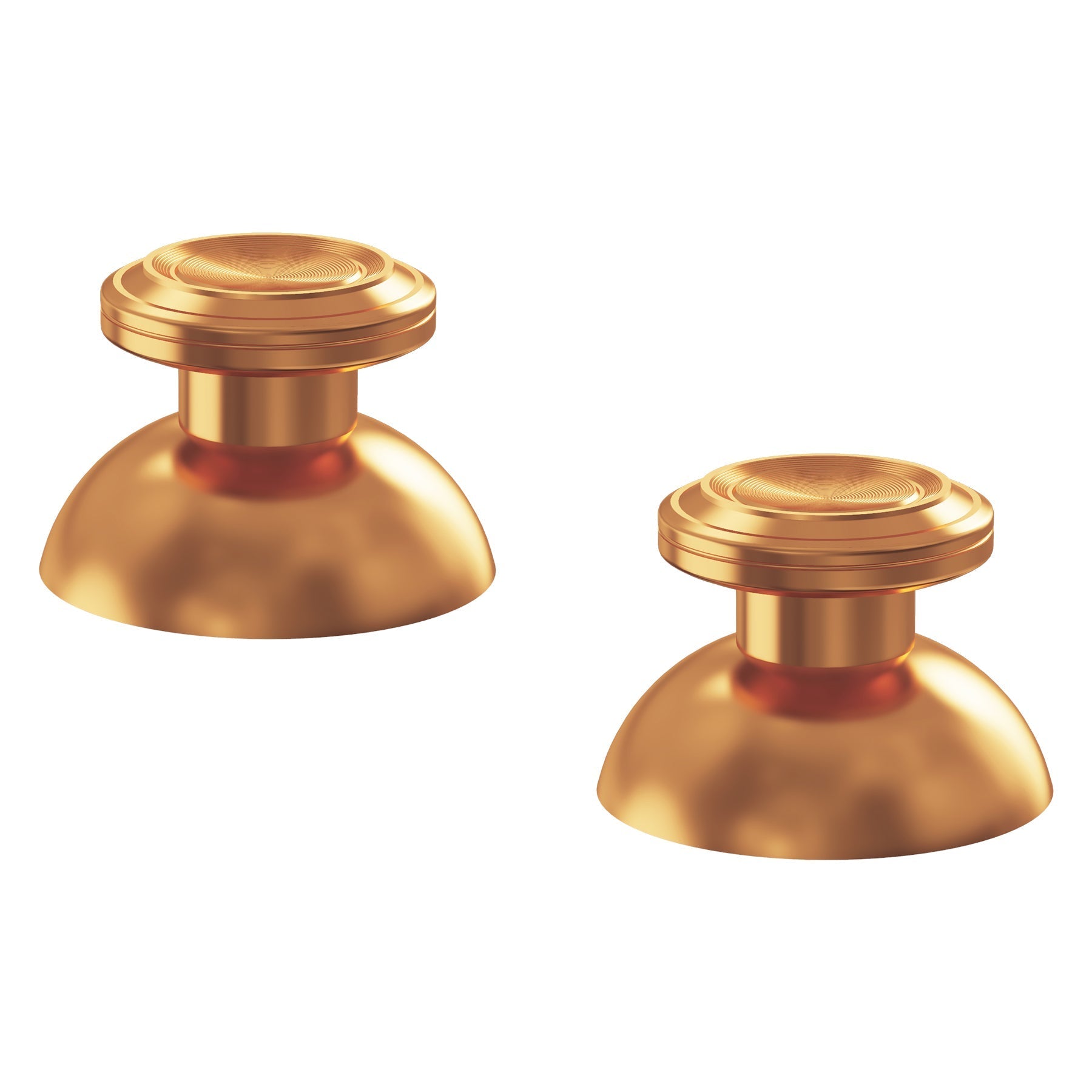 eXtremeRate Replacement Aluminum Metal Thumbsticks Compatible with PS5 & PS4 Controller - Gold eXtremeRate