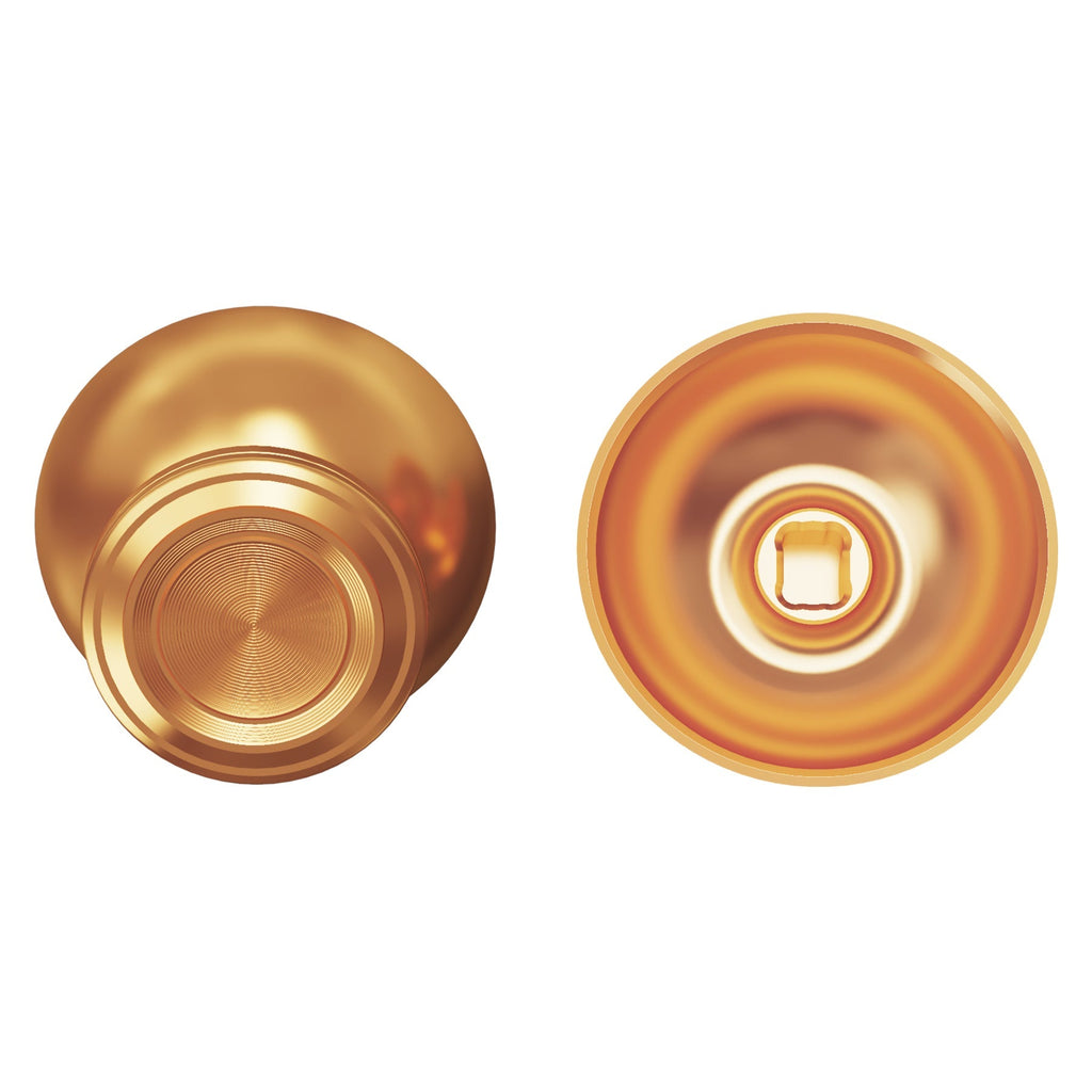 eXtremeRate Replacement Aluminum Metal Thumbsticks Compatible with PS5 & PS4 Controller - Gold eXtremeRate