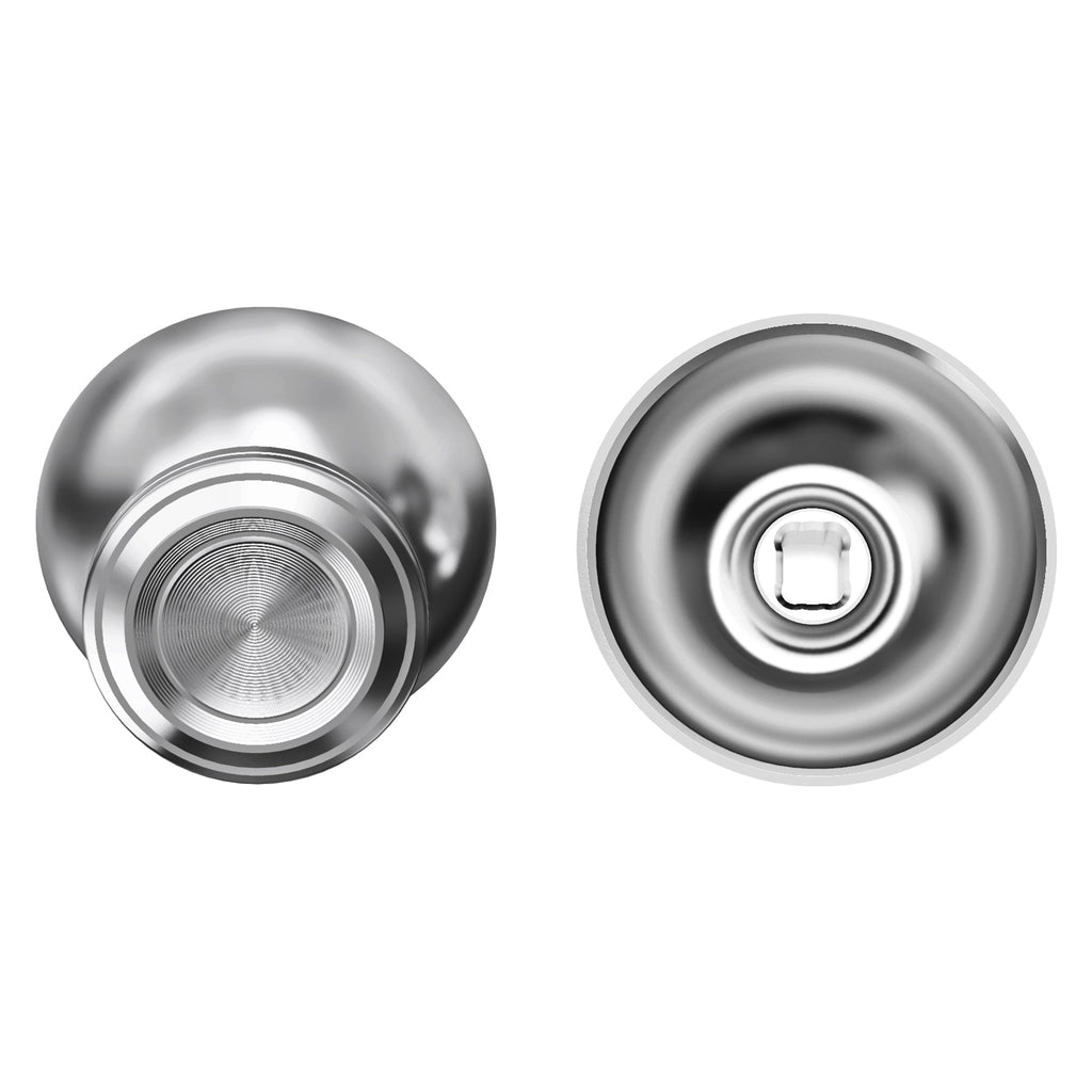 eXtremeRate Replacement Aluminum Metal Thumbsticks Compatible with PS5 & PS4 Controller - Silver eXtremeRate