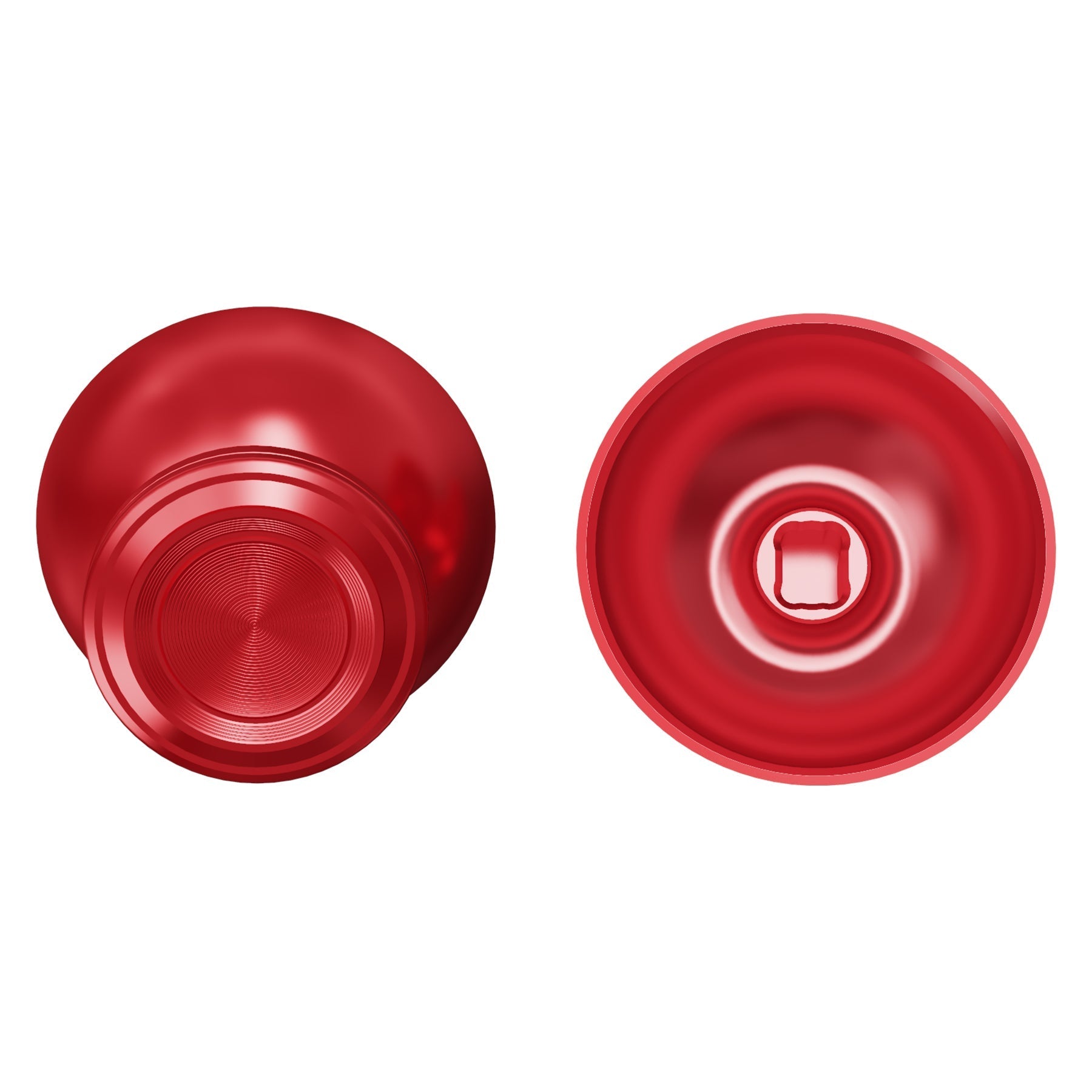 eXtremeRate Replacement Aluminum Metal Thumbsticks Compatible with PS5 & PS4 Controller - Red eXtremeRate