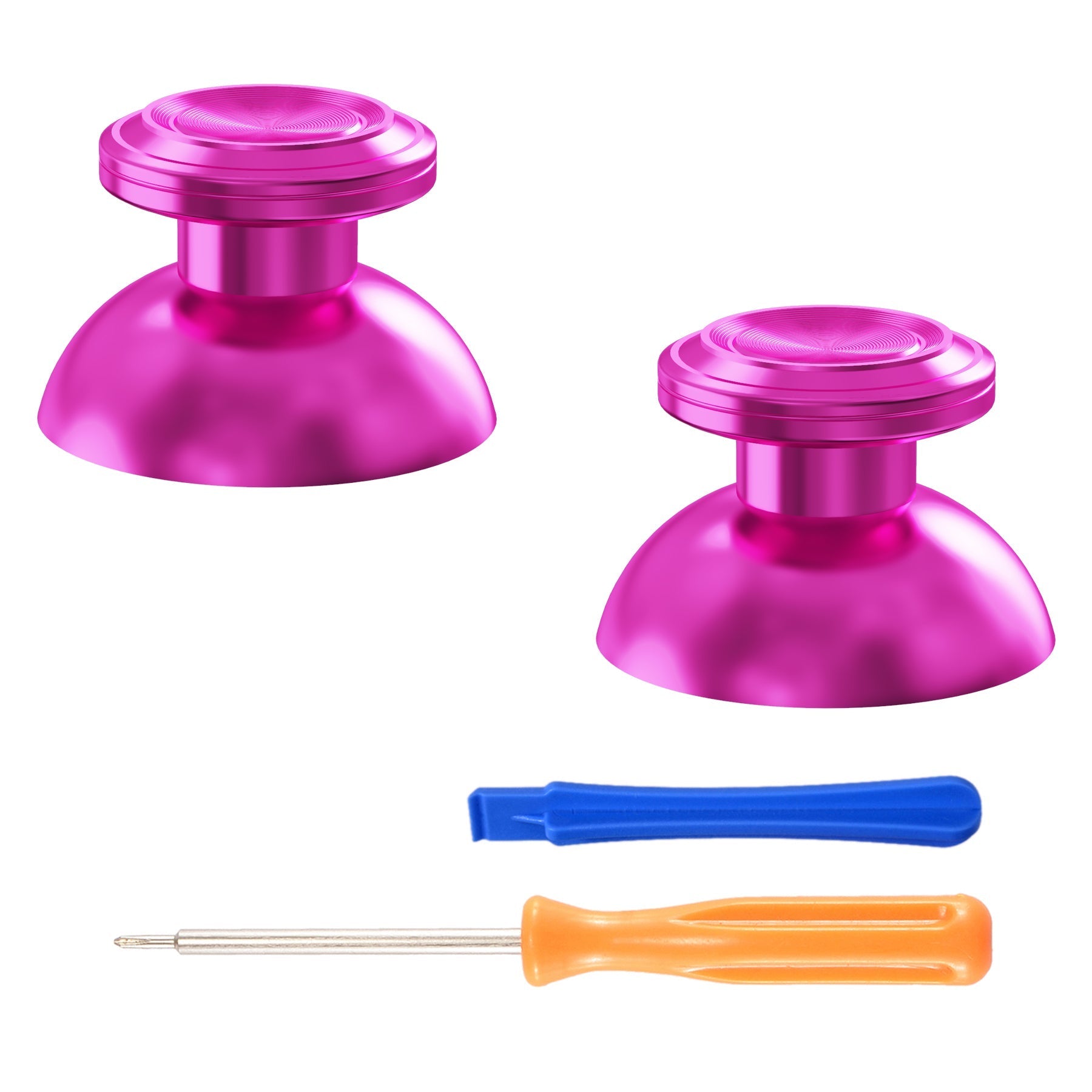 eXtremeRate Replacement Aluminum Metal Thumbsticks Compatible with PS5 & PS4 Controller - Purple eXtremeRate