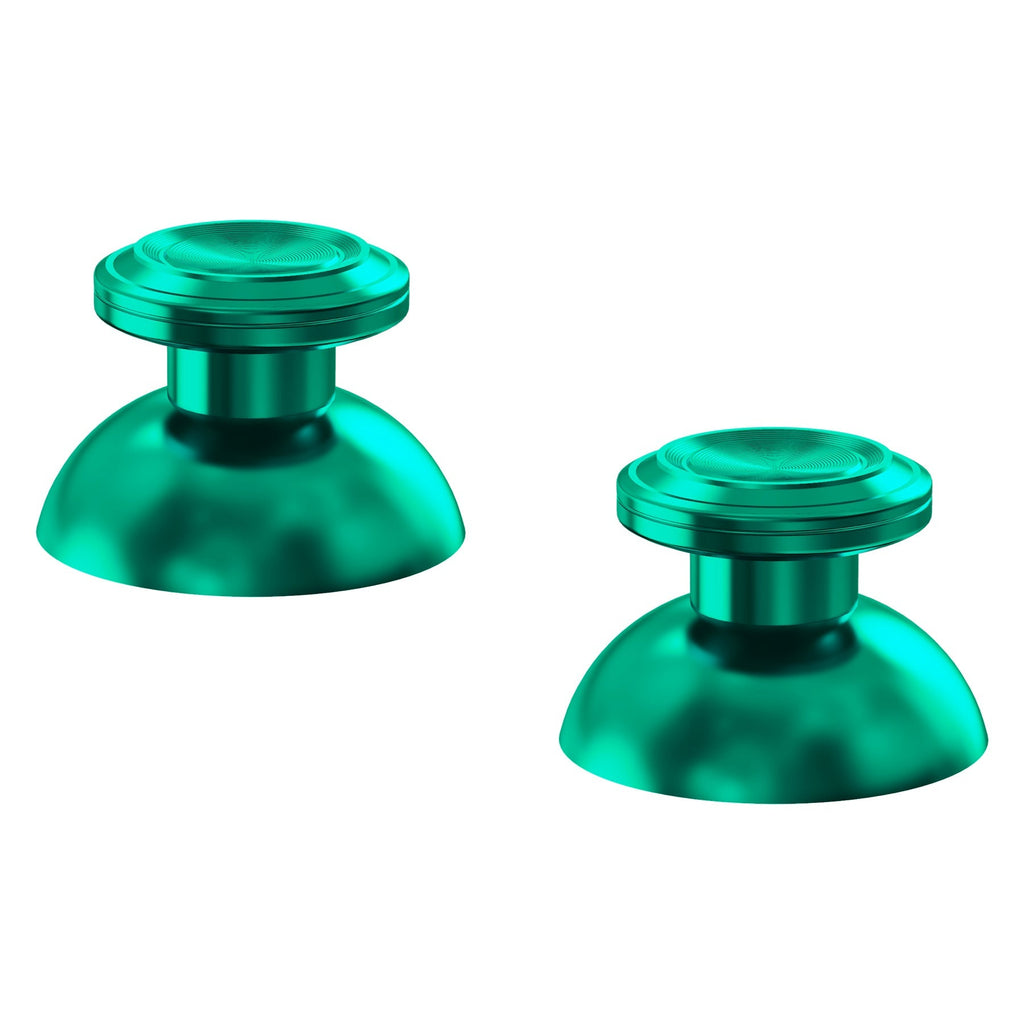 eXtremeRate Replacement Aluminum Metal Thumbsticks Compatible with PS5 & PS4 Controller - Green eXtremeRate