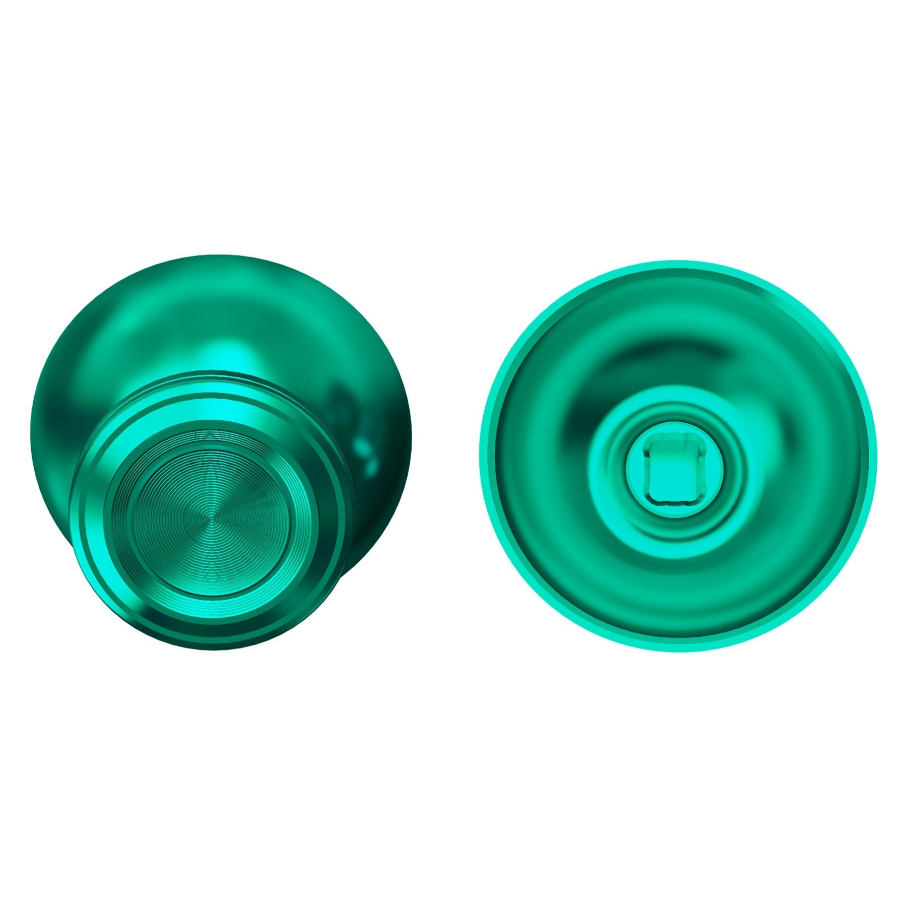 eXtremeRate Replacement Aluminum Metal Thumbsticks Compatible with PS5 & PS4 Controller - Green eXtremeRate