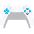 eXtremeRate Replacement Aluminum Metal Dpad ABXY Buttons for PS5 Controller - Blue eXtremeRate