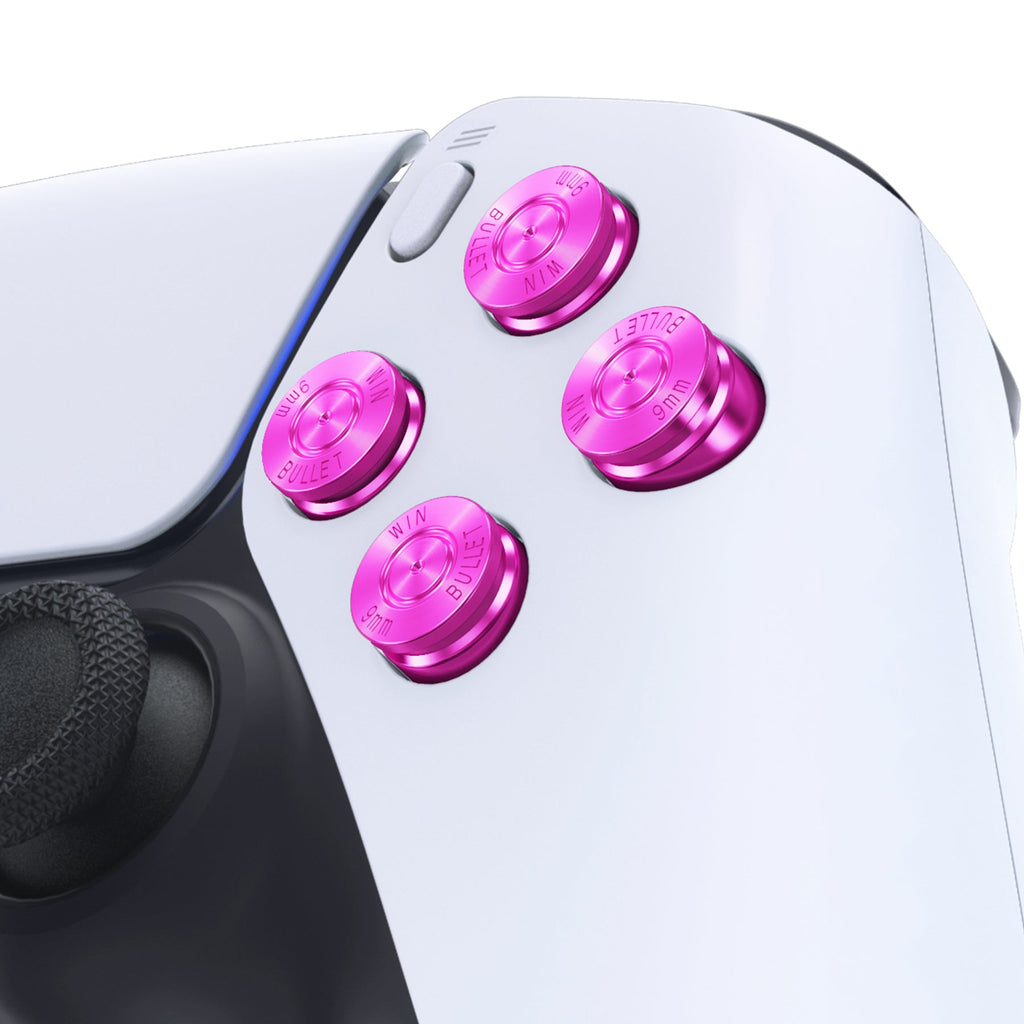 eXtremeRate Replacement Aluminum Metal Dpad ABXY Buttons for PS5 Controller - Purple eXtremeRate