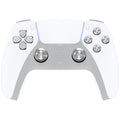 eXtremeRate Replacement Aluminum Metal Thumbsticks Dpad ABXY Buttons for PS5 Controller - Silver eXtremeRate