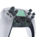 eXtremeRate Replacement No Letter Imprint Two-Tone Dpad Action Buttons for PS5 Controller - Gray & Clear eXtremeRate