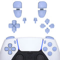 eXtremeRate Replacement Full Set Buttons Compatible with PS5 Controller BDM-030/040/050/060 - Light Violet eXtremeRate