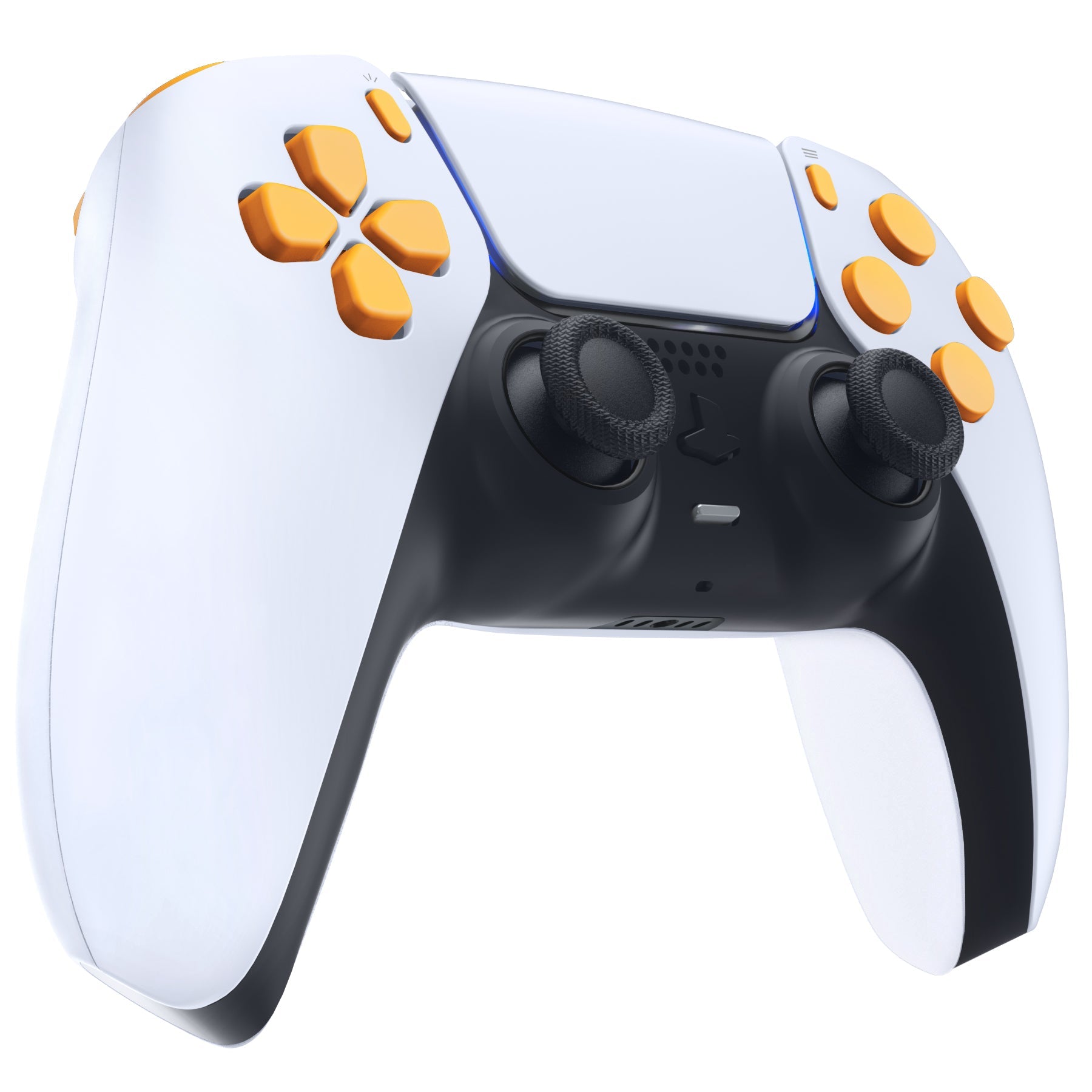 eXtremeRate Replacement Full Set Buttons Compatible with PS5 Controller BDM-030/040/050/060 - Caution Yellow eXtremeRate
