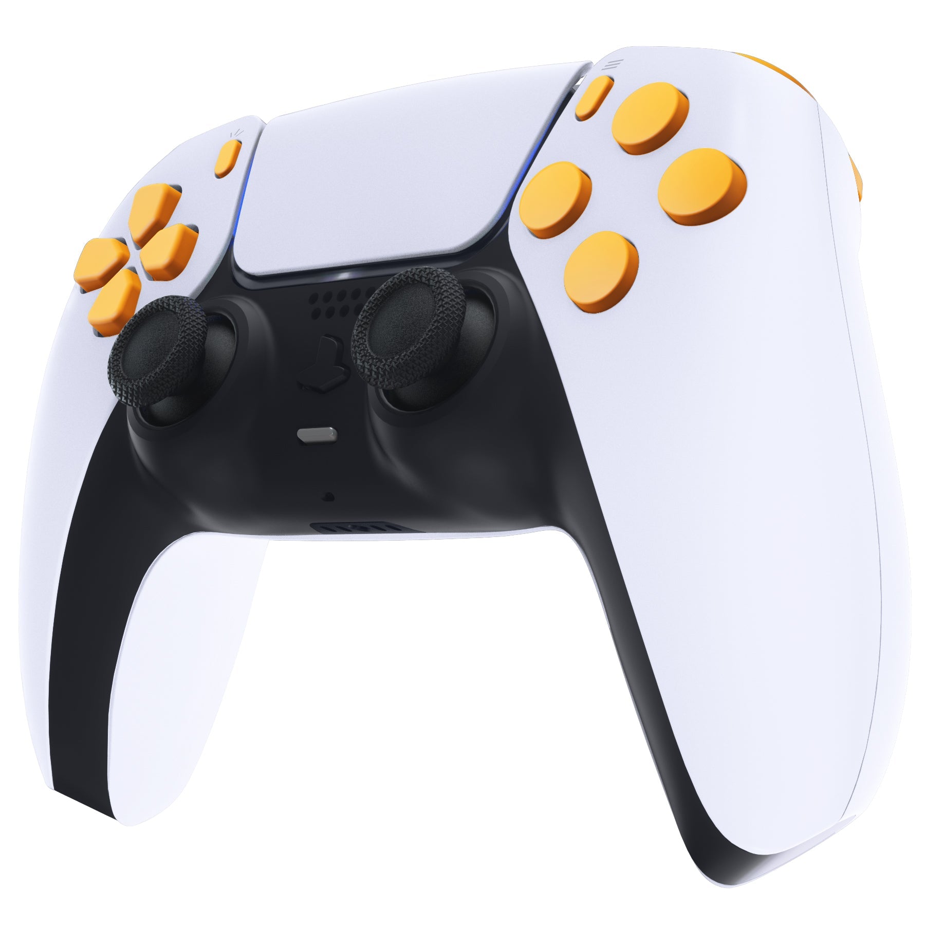 eXtremeRate Replacement Full Set Buttons Compatible with PS5 Controller BDM-030/040/050/060 - Caution Yellow eXtremeRate