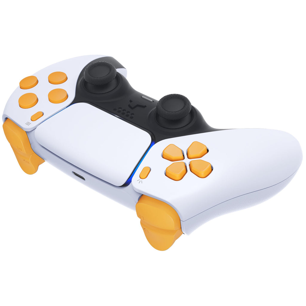 eXtremeRate Replacement Full Set Buttons Compatible with PS5 Controller BDM-030/040/050/060 - Caution Yellow eXtremeRate