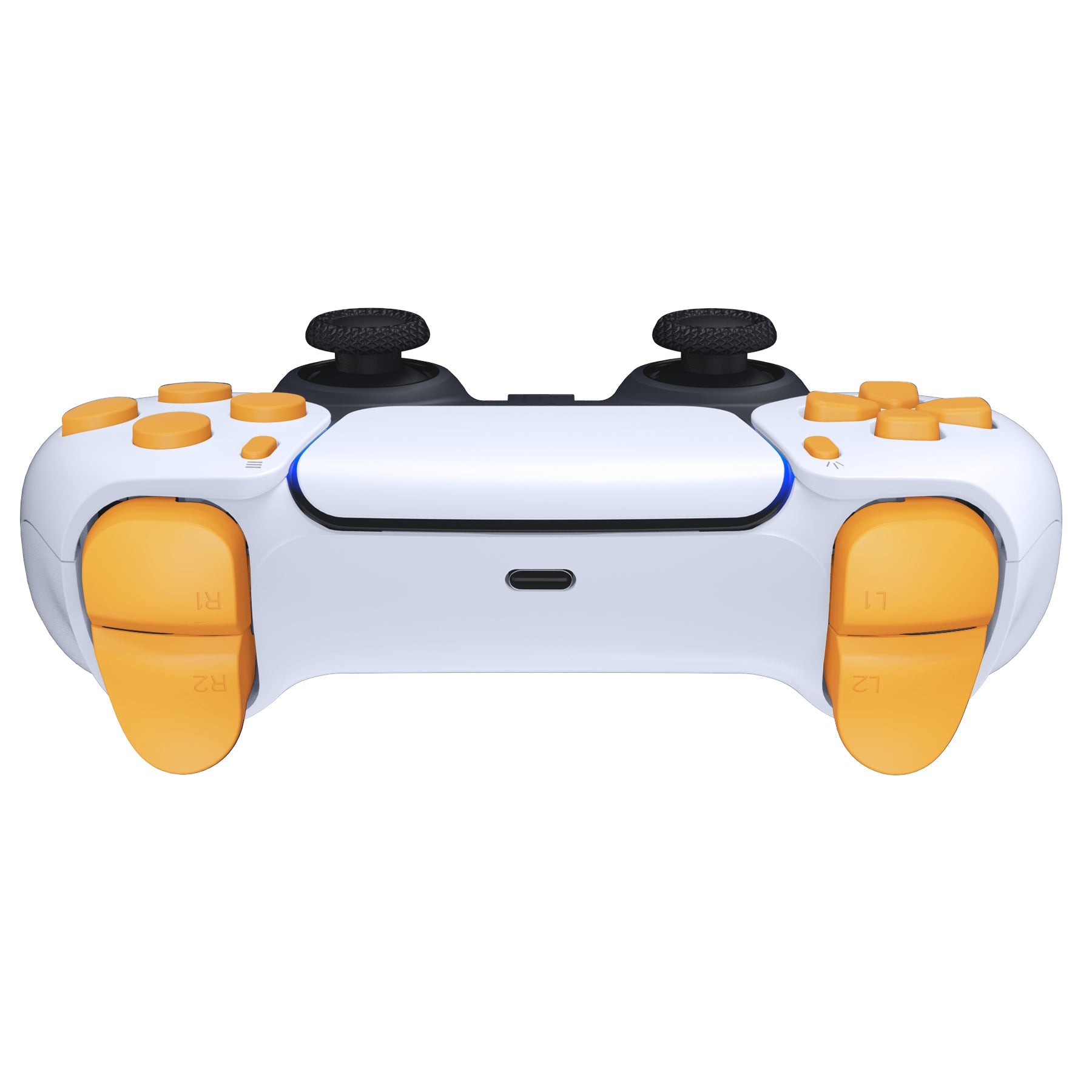 eXtremeRate Replacement Full Set Buttons Compatible with PS5 Controller BDM-030/040/050/060 - Caution Yellow eXtremeRate