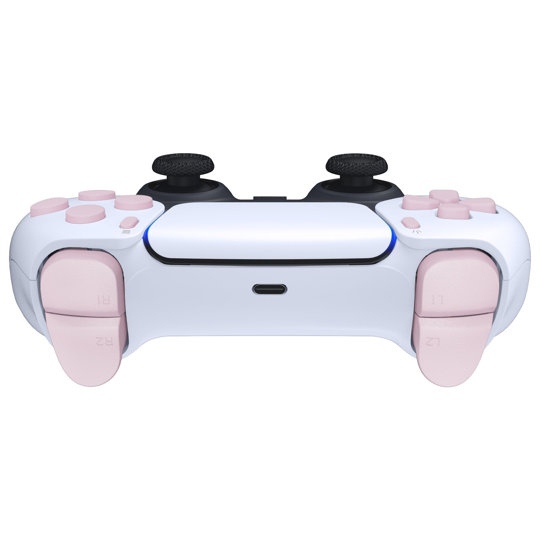 eXtremeRate Replacement Full Set Buttons Compatible with PS5 Controller BDM-030/040/050/060 - Cherry Blossoms Pink eXtremeRate