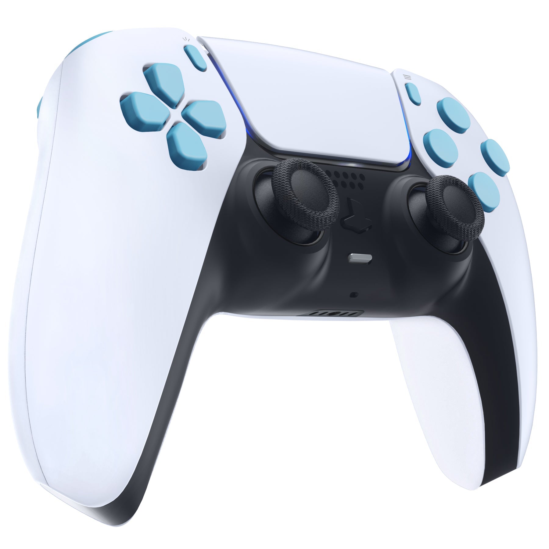 eXtremeRate Replacement Full Set Buttons Compatible with PS5 Controller BDM-030/040/050/060 - Heaven Blue eXtremeRate