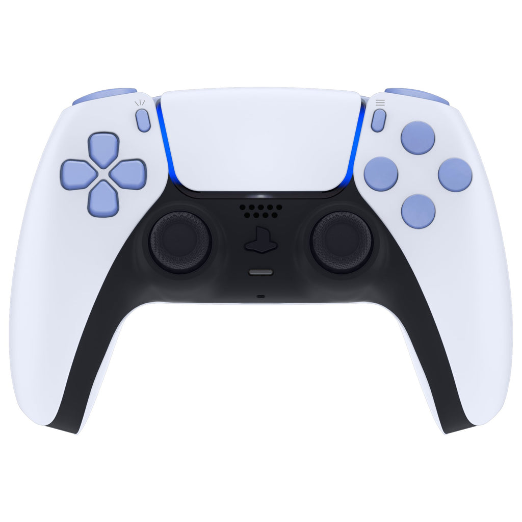 eXtremeRate Replacement Full Set Buttons Compatible with PS5 Controller BDM-030/040/050/060 - Light Violet eXtremeRate