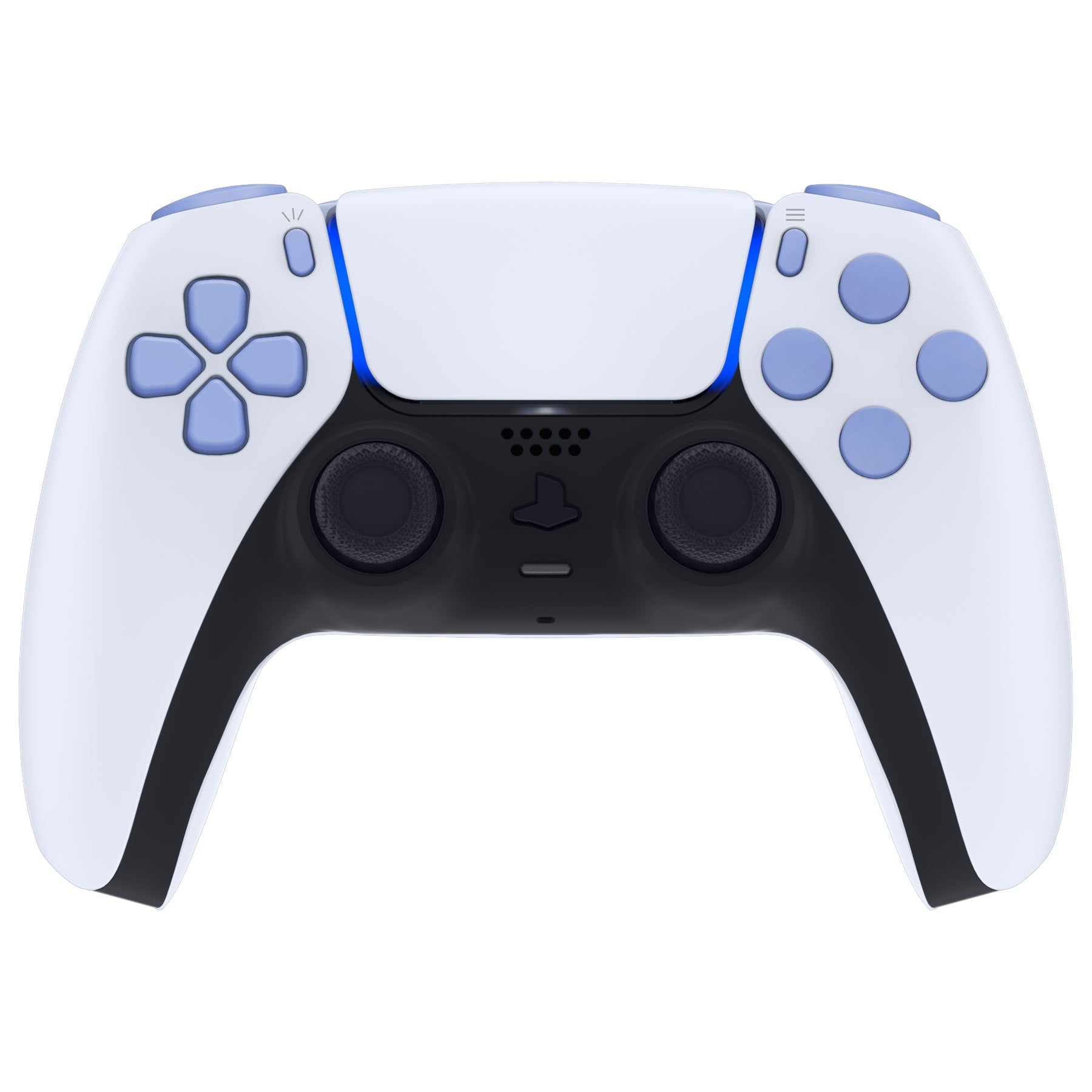 eXtremeRate Replacement Full Set Buttons Compatible with PS5 Controller BDM-030/040/050/060 - Light Violet eXtremeRate