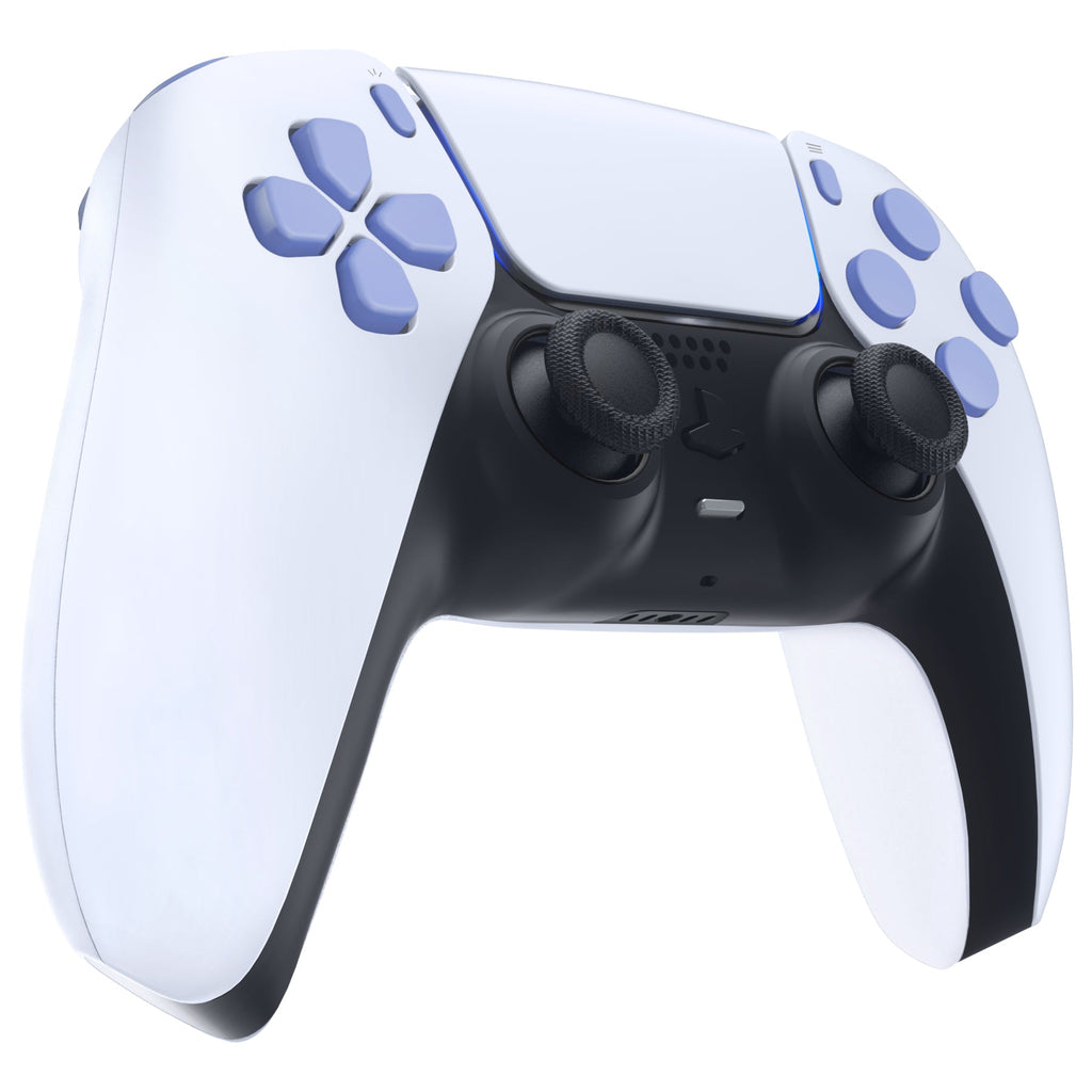 eXtremeRate Replacement Full Set Buttons Compatible with PS5 Controller BDM-030/040/050/060 - Light Violet eXtremeRate