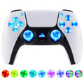 eXtremeRate Multi-Colors Luminated Buttons DTF V3 LED Kit for PS5 Controller BDM-030/040/050 - Clear eXtremeRate