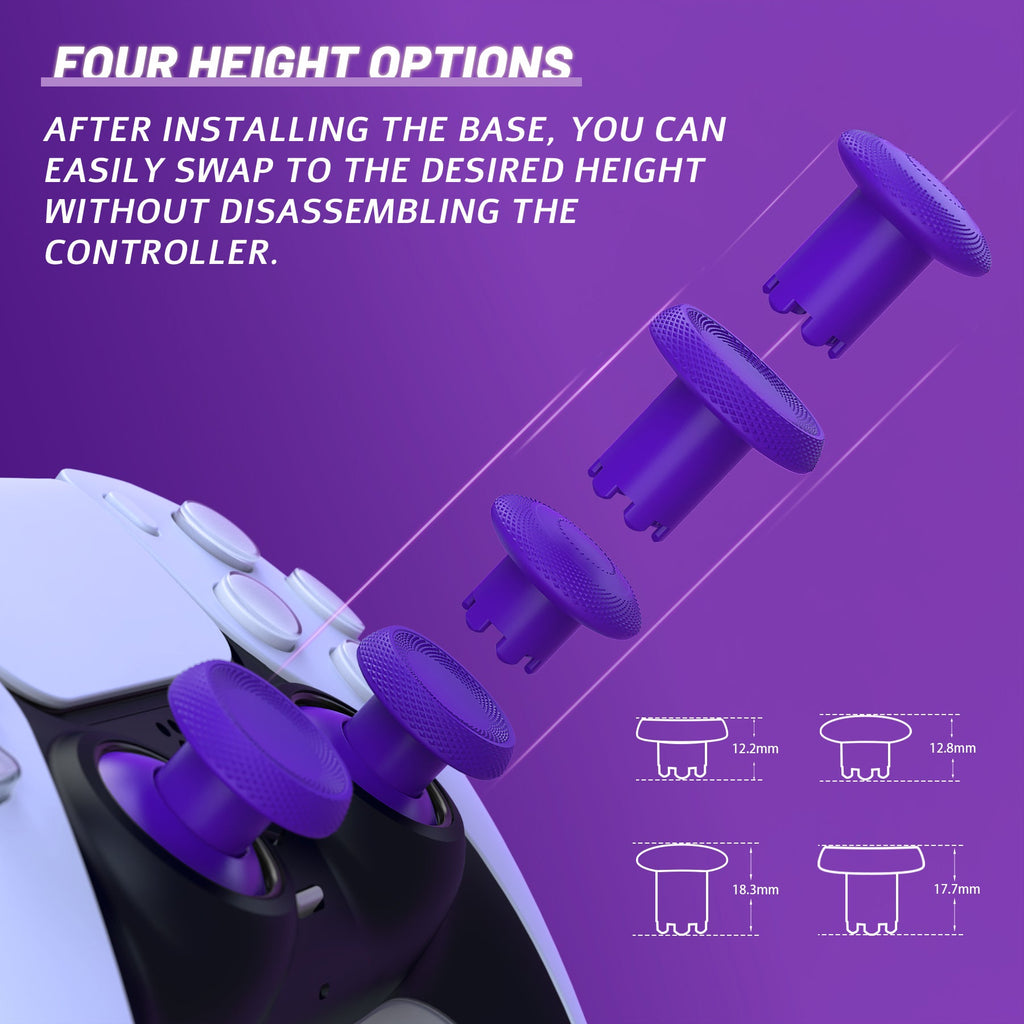 eXtremeRate ThumbsGear V3 Interchangeable Ergonomic Thumbstick for PS5 & PS4 Controller - Purple eXtremeRate
