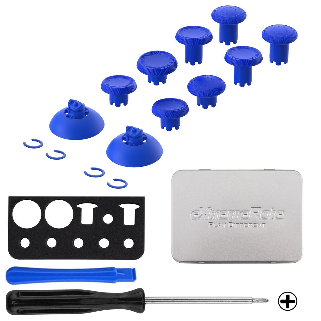eXtremeRate ThumbsGear V3 Interchangeable Ergonomic Thumbstick for PS5 & PS4 Controller - Blue eXtremeRate