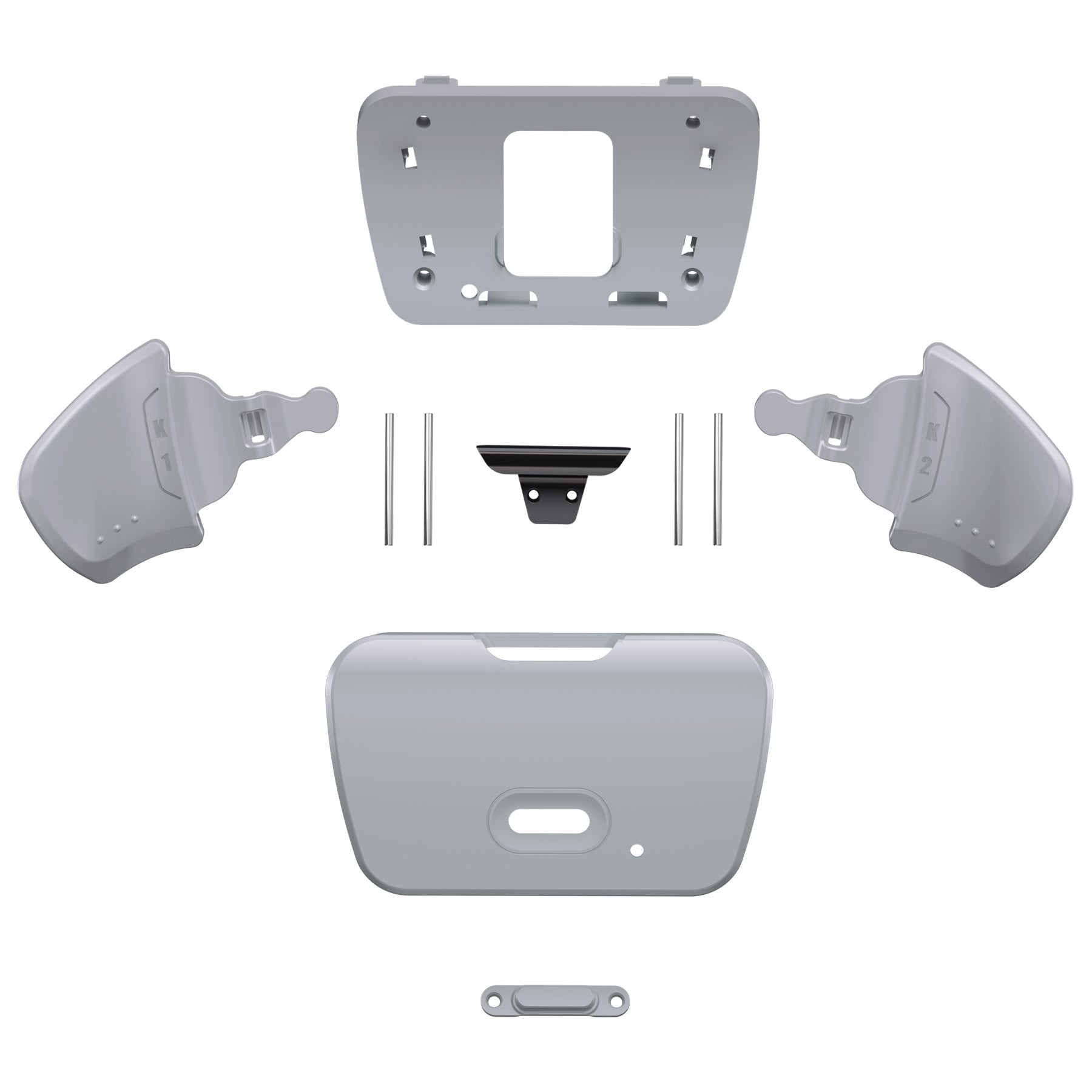 eXtremeRate Replacement Redesigned K1 K2 Back Buttons for eXtremerate RISE Remap Kit, Compatible with PS5 Controller - New Hope Gray eXtremeRate