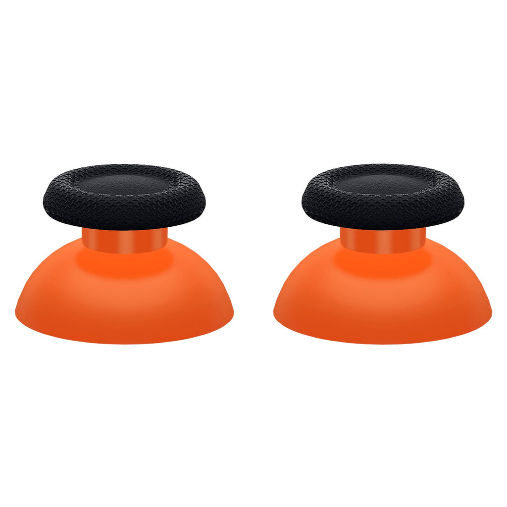 eXtremeRate Replacement Dual-Color Thumbsticks Analog Stick Joystick Compatible with PS5 & PS4 All Model Controller - Orange & Black eXtremeRate