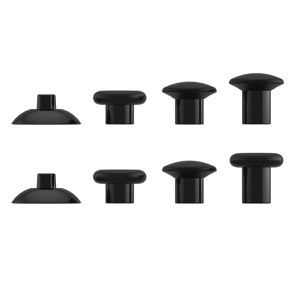 eXtremeRate ThumbsGear Interchangeable Ergonomic Thumbstick with 3 Height Domed and Concave Grips Adjustable Joystick for PS5 & PS4 Controller - Black eXtremeRate