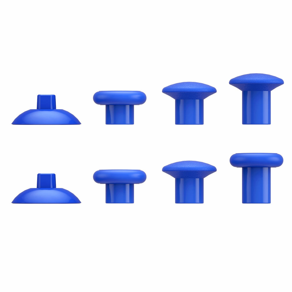 eXtremeRate ThumbsGear Interchangeable Ergonomic Thumbstick with 3 Height Domed and Concave Grips Adjustable Joystick for PS5 & PS4 Controller - Blue eXtremeRate