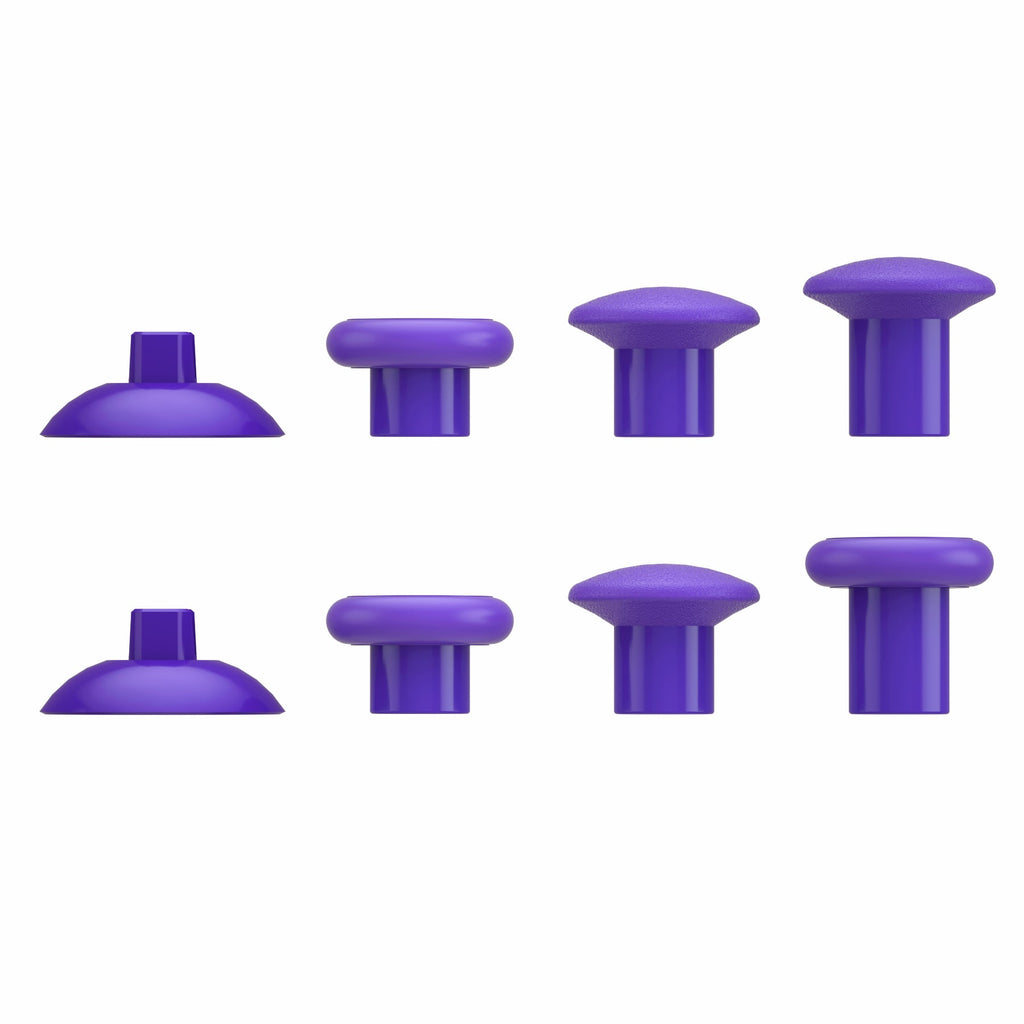 eXtremeRate ThumbsGear Interchangeable Ergonomic Thumbstick with 3 Height Domed and Concave Grips Adjustable Joystick for PS5 & PS4 Controller - Purple eXtremeRate