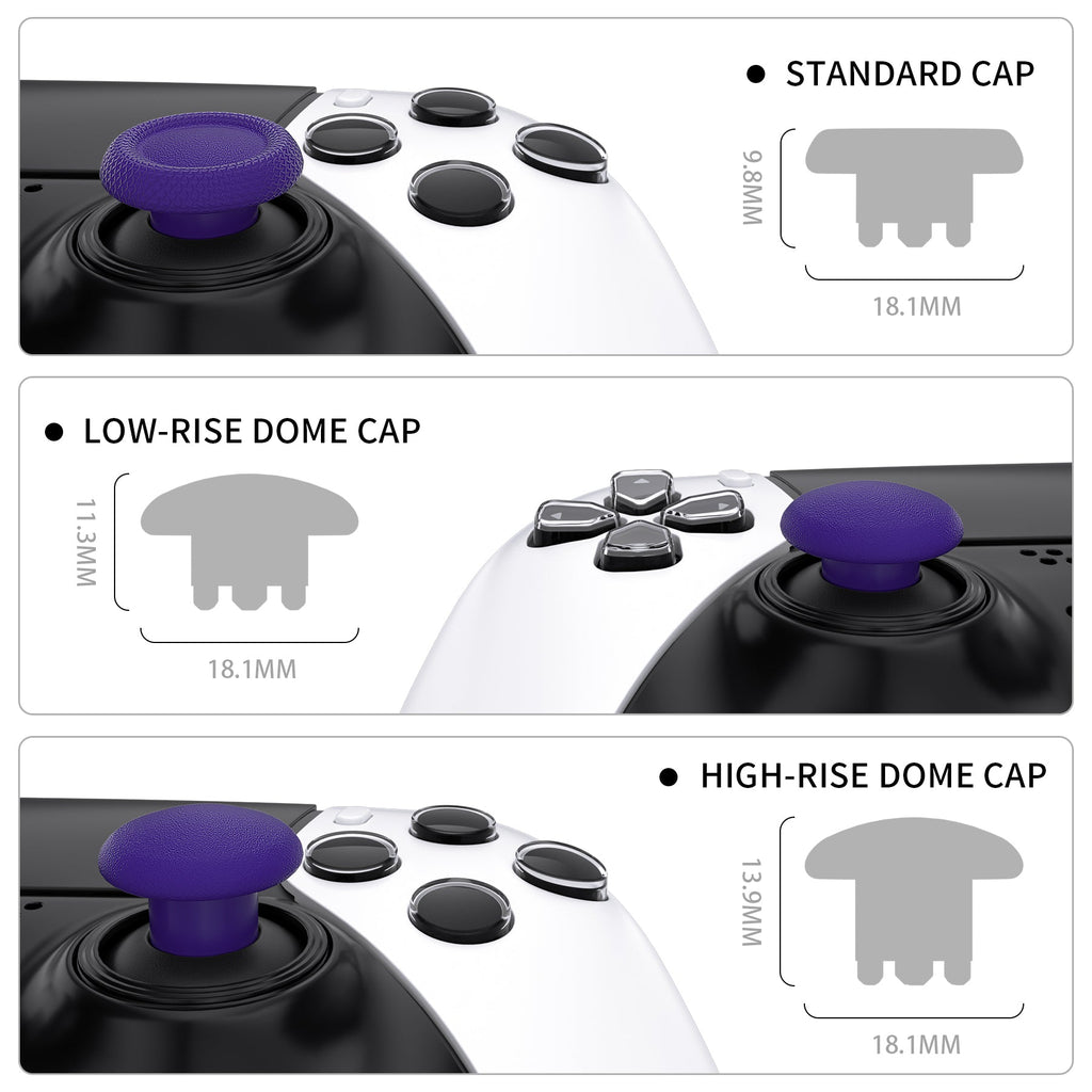 eXtremeRate Replacement Swappable Thumbsticks for PS5 Edge Controller - Purple eXtremeRate