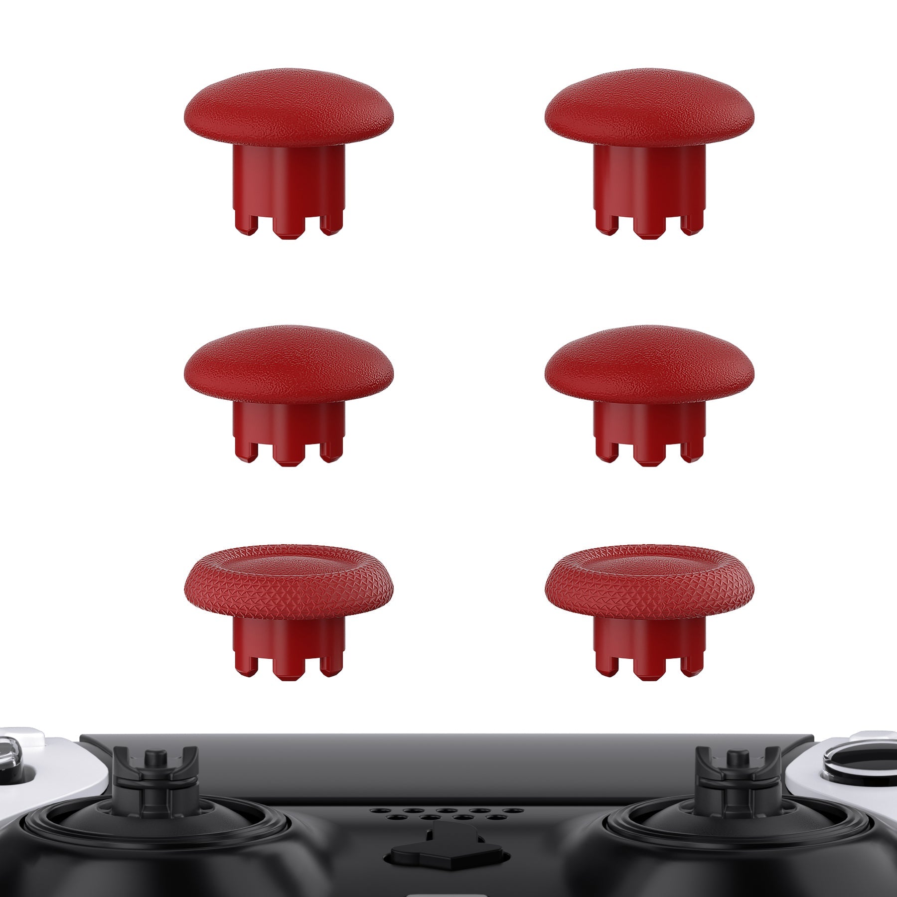 eXtremeRate Replacement Swappable Thumbsticks for PS5 Edge Controller - Carmine Red eXtremeRate