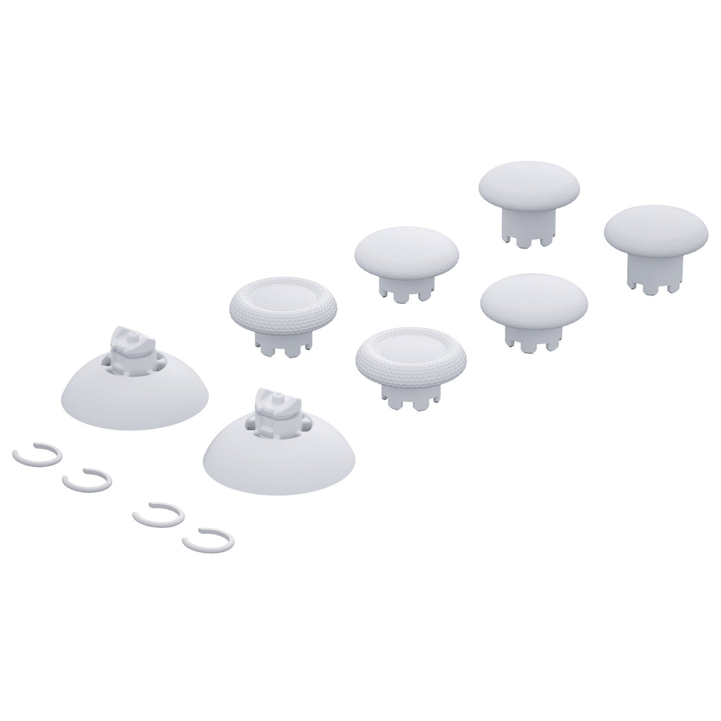 eXtremeRate EDGE Sticks Replacement Interchangeable Thumbsticks for PS5 & PS4 All Model Controllers - Robot White eXtremeRate